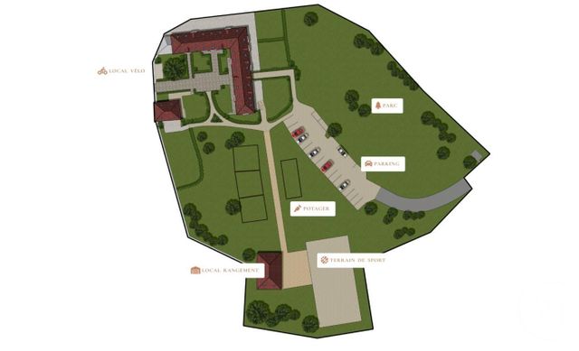 Appartement F2 à vendre - 2 pièces - 45,40 m2 - Nerville La Foret - 95 - ILE-DE-FRANCE